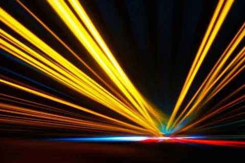 Night acceleration speed motion Stock Photos