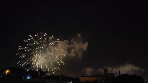 The Night of the Alborada, known in Valencian as Nit de l'Albà un Elche Stock Footage 282040909