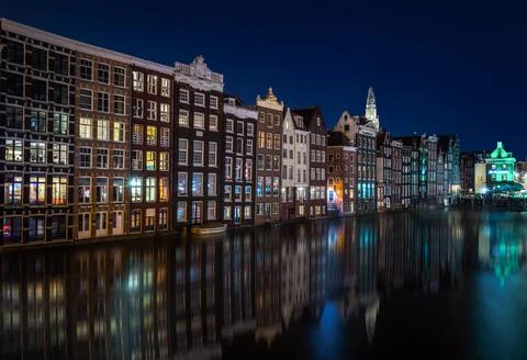 Night in Amsterdam Foto stock