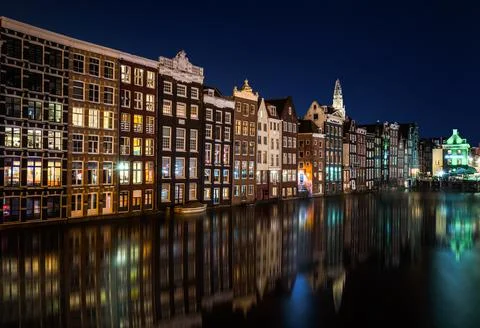 Night in Amsterdam Foto stock