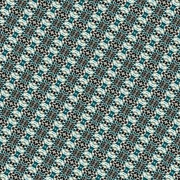 Night arctic mint: repeatable decorative tile pattern in frost mint, sea fo.. Stock Illustration