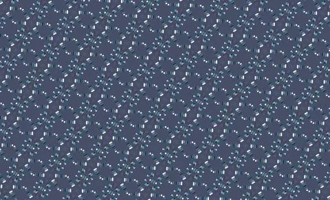 Night arctic ocean facade-like geometric repeat tile pattern with ice white, mut Stock Illustration