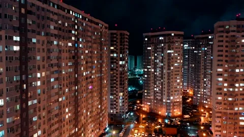 Night area traffic Stock Footage 169085829