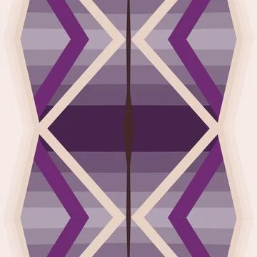 Night ash ember stroke-based stacked outline motif with warm sand, dusty rose, s Stock Illustration