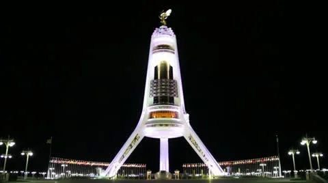 Night Ashgabat 7.mp4 Stock Footage 11275202