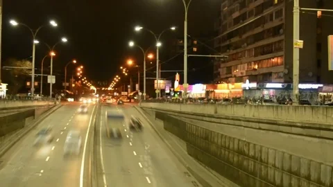 Night Autobahn Stock Footage 116093524