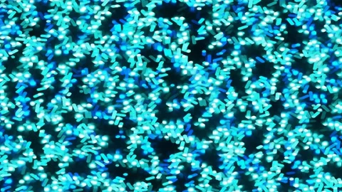 Night background, Bokeh effect and motion animation. Stock Footage 243188681