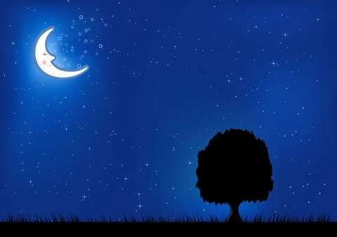 Night background Stock Illustration