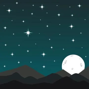 Night background Stock Illustration
