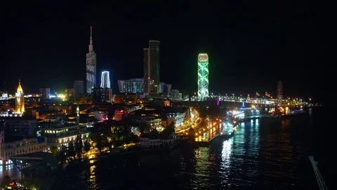 Night Baku Stock Footage