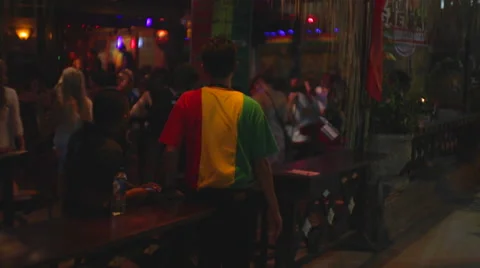 Night Bar Scene Stock Footage 50415546