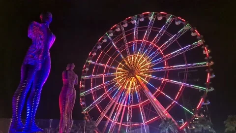 Night Batumi 스톡 동영상 229320146