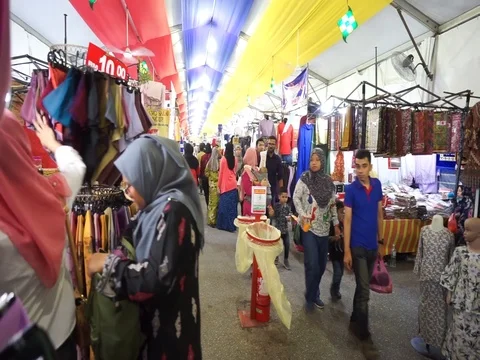 Night bazaar Stock Footage 113031221