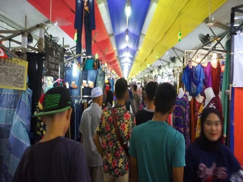 Night bazaar 스톡 동영상 113031241