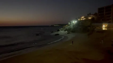 Night at the beach Stock Footage 236266941