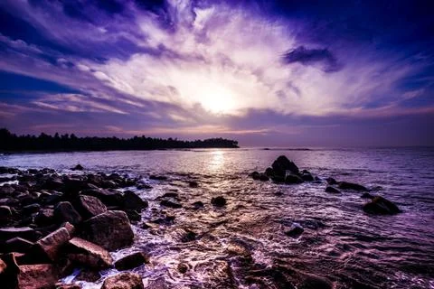 Night beach Stock Photos
