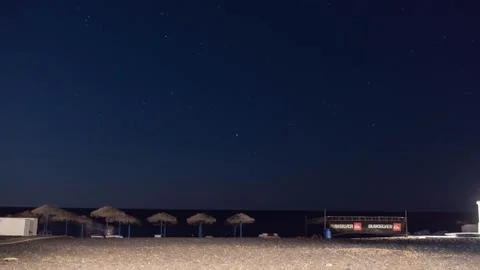 A night in the beach, 스톡 사진