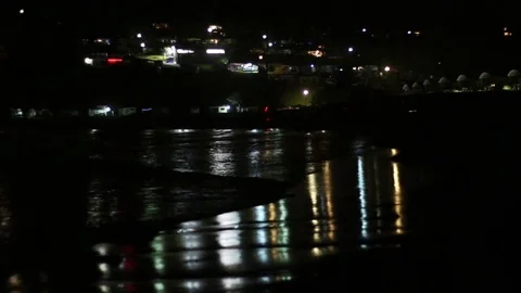 Night Beach Time-lapse 스톡 동영상 71897849