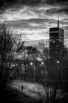 Night in Belgrade Stock Photos