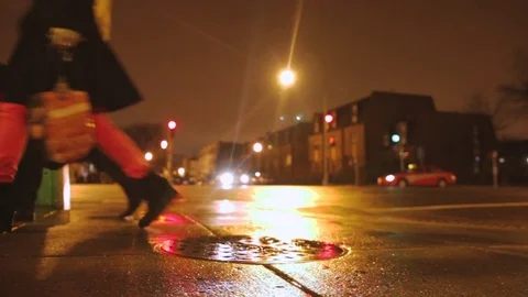 Night Bicycle | Washington D.C. (Tracking) Stock Footage 75999857