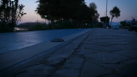 Night bike path. Stock-Footage 232959506