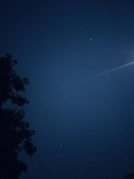 Night blue sky with clouds Stock Photos