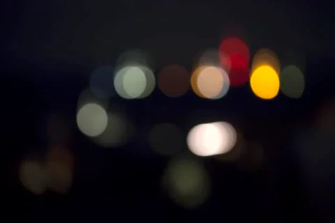 Night blurred lights Stock Photos