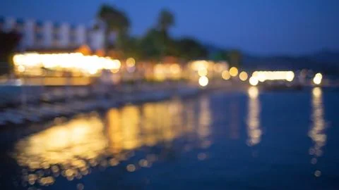 Night blurred lights. Stock Photos