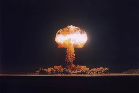 Night bomb blast Stock Illustration