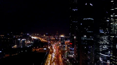 Night bridge aerial view 库存影片 81906809