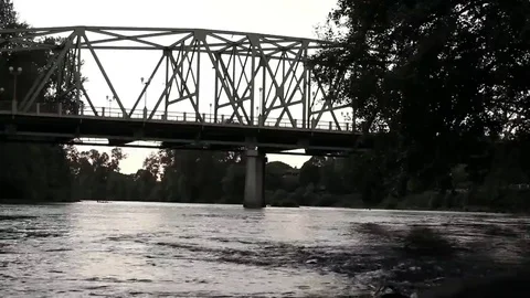 Night Bridge Stock Footage 69112966