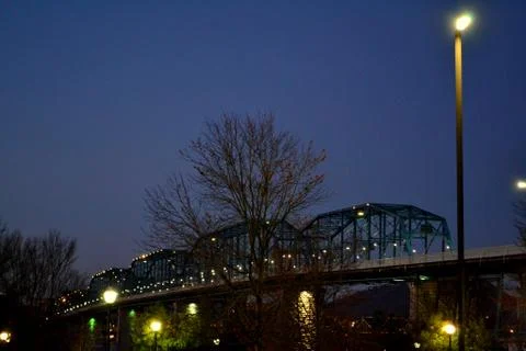 Night Bridge Foto stock