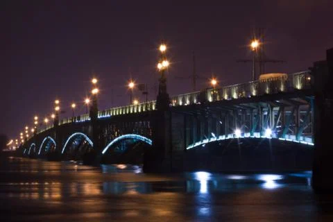 Night Bridge Foto stock