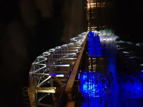 Night bridge Stock Photos