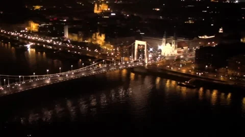 Night in Budapest Video stock 250297446