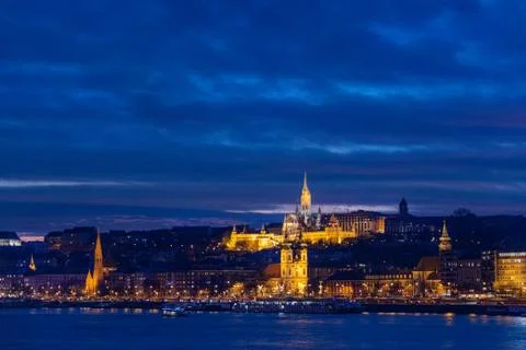 Night Budapest Stock Photos