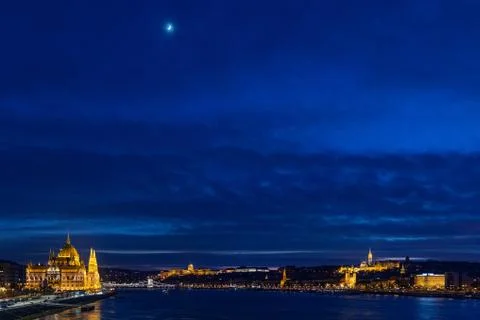 Night Budapest Stock Photos