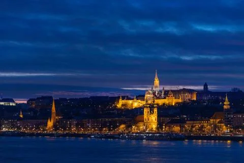 Night Budapest Stock Photos