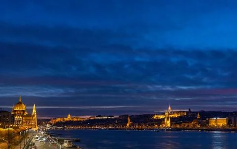 Night Budapest Stock Photos