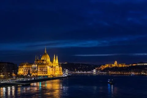 Night Budapest Stock Photos