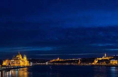 Night Budapest Stock Photos