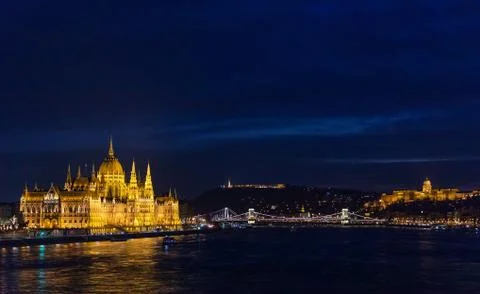 Night Budapest Stock Photos