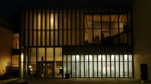Night building 2 Stock Footage 26128102
