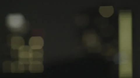 Night Building Bokeh Shift Focus Stock Footage 67348576