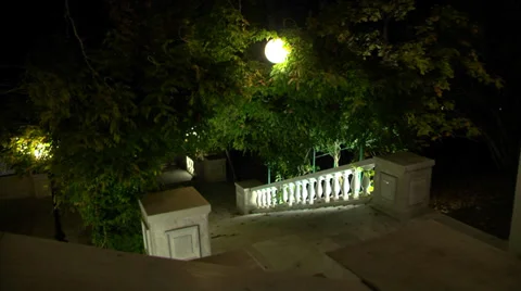 Night building with lights Stock Footage 32813522