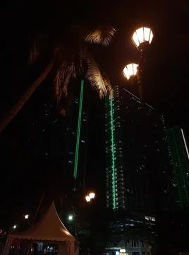 Night building Foto stock