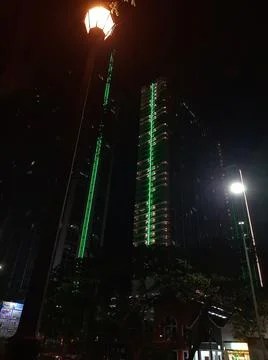 Night building Foto stock