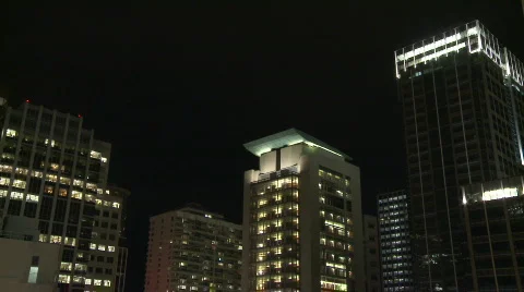 Night Buildings  Stockbeeldmateriaal 685438