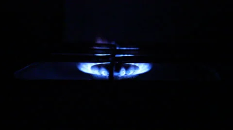 Night burning fire on a white tile for cooking Video stock 67988887