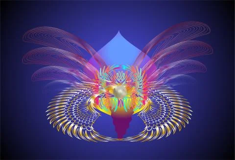 Night butterfly Illustrazione stock